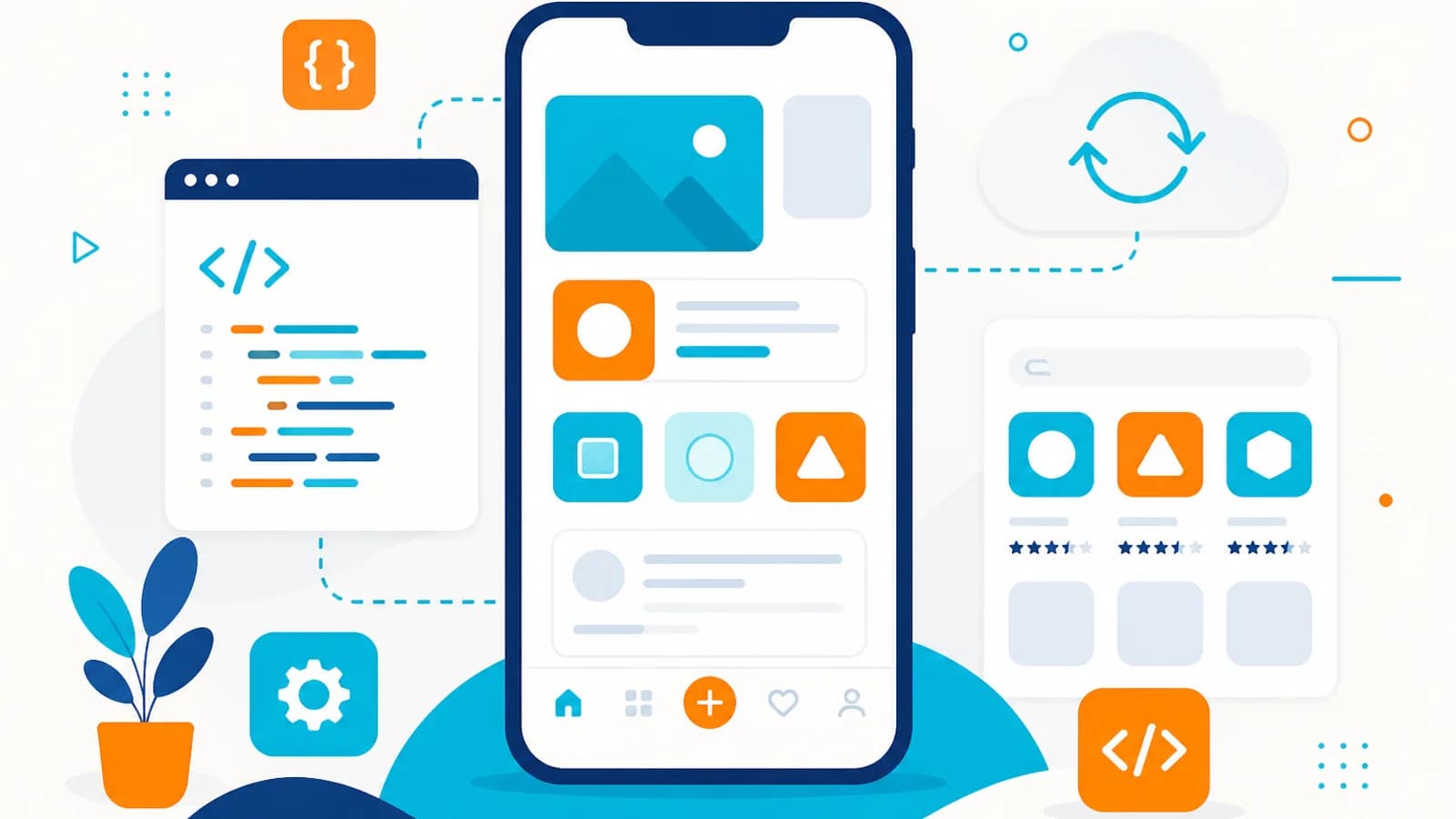 App Development — business solution illustration