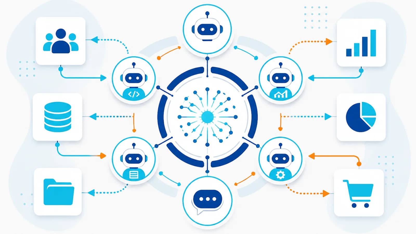 AI Agent Development — business solution illustration